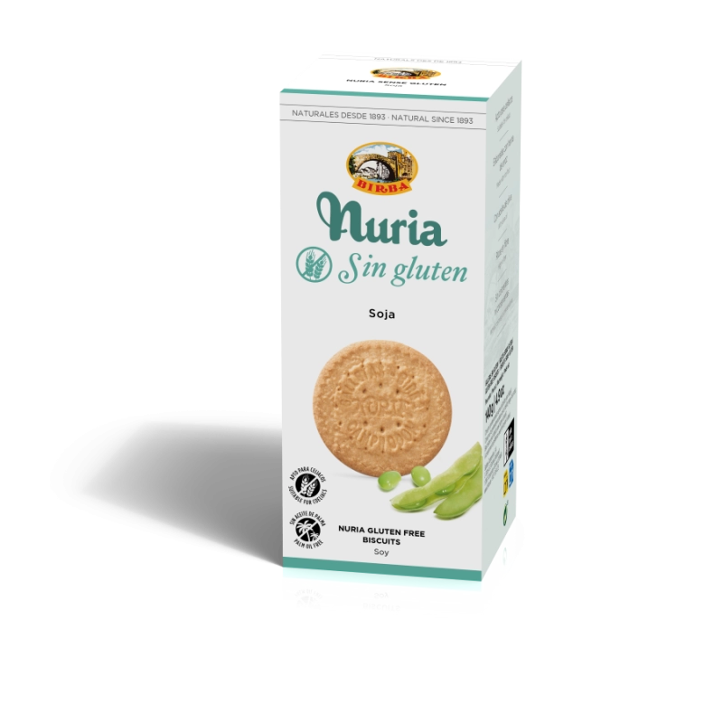 Biscuiti Fara Gluten Cu Soia Nuria  140G 0